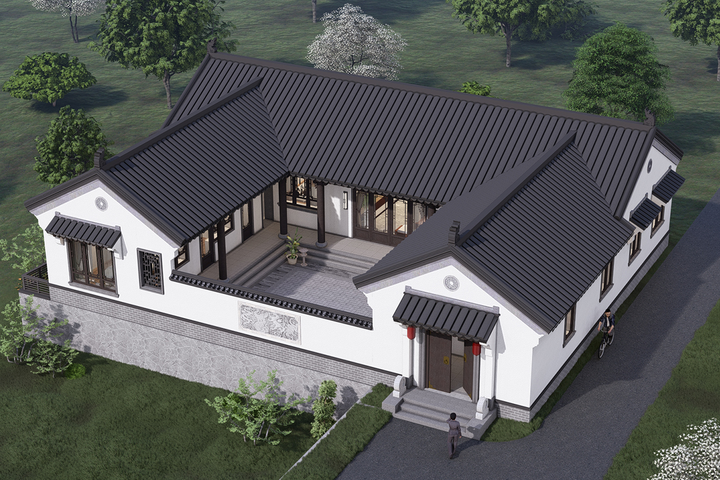 北京房山刘家一层中式三合院	