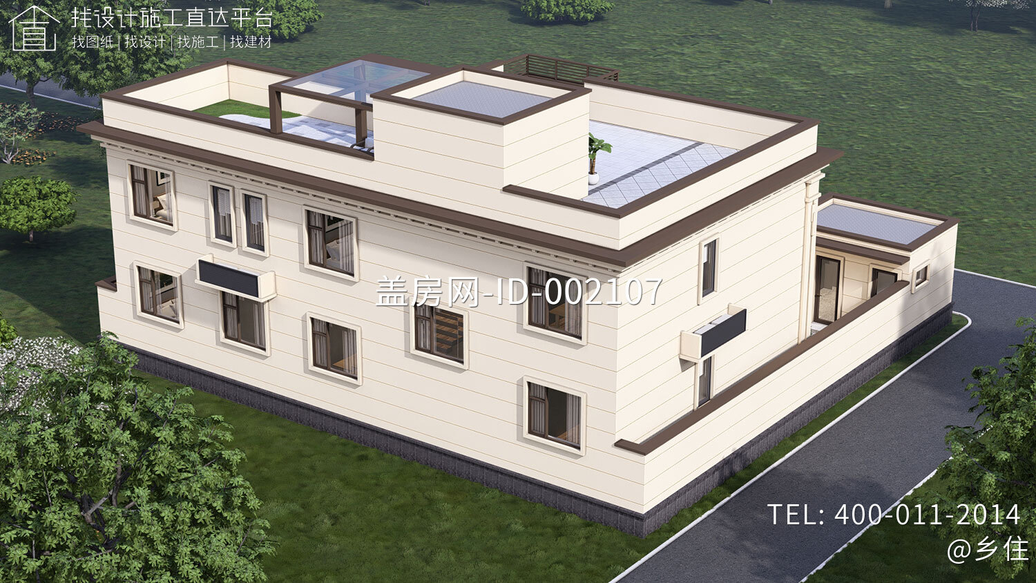 山东临沂董家二层新中式自建别墅	