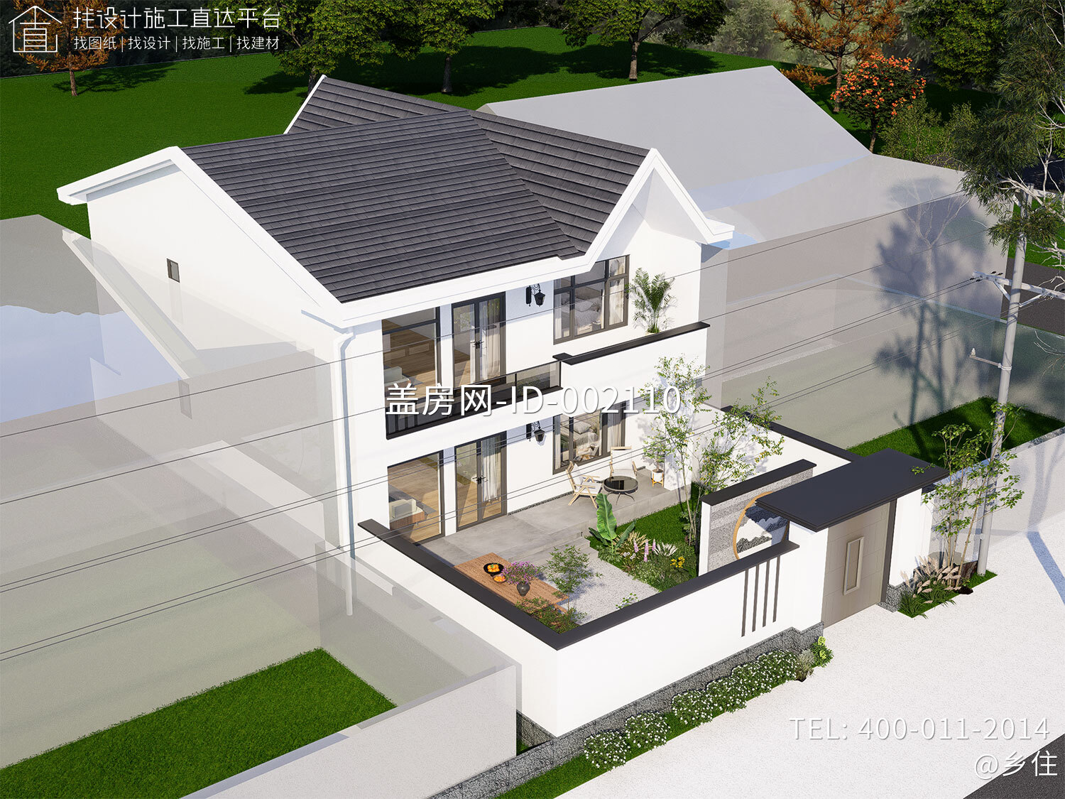 北京延庆张家二层现代别墅	