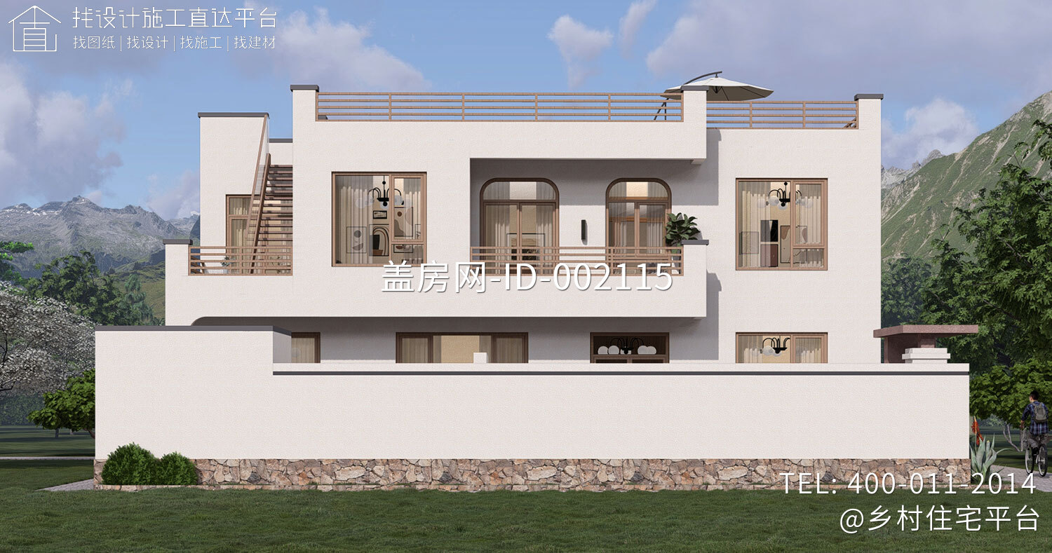 北京密云金家二层现代别墅	