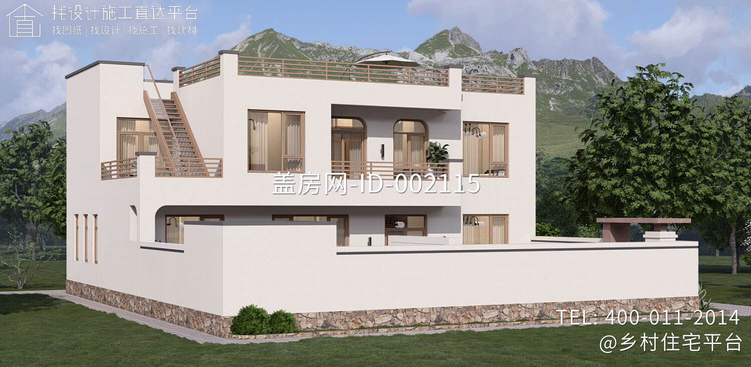 北京密云金家二层现代别墅	