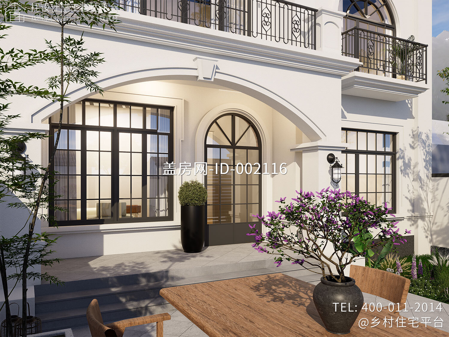 北京怀柔白家二层欧式自建别墅	