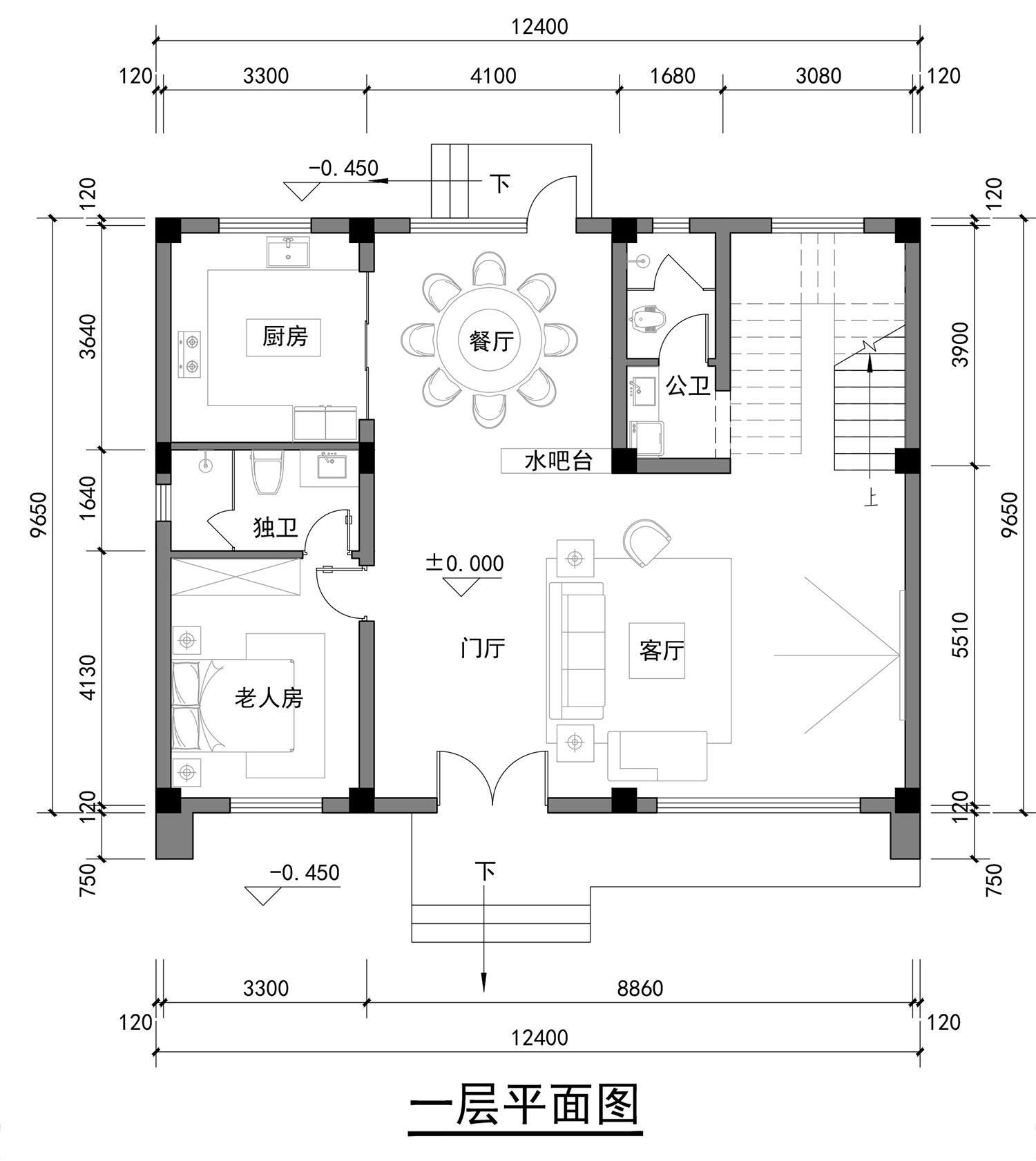 湖北黄冈李家三层现代别墅	
