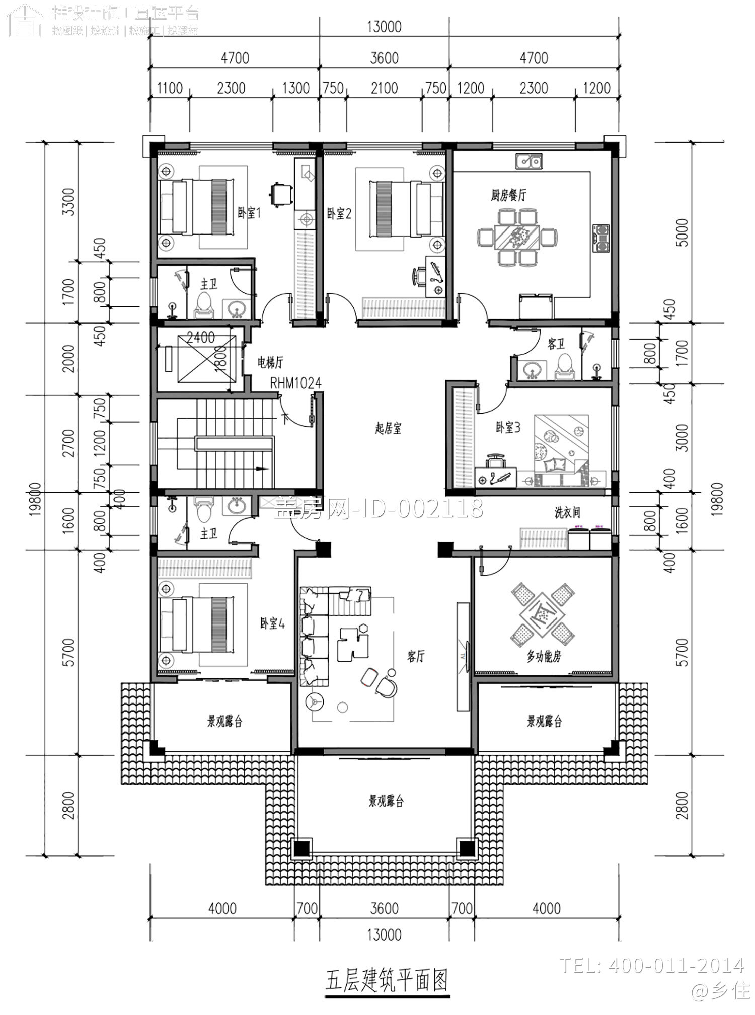 广东广州李家五层新中式别墅	