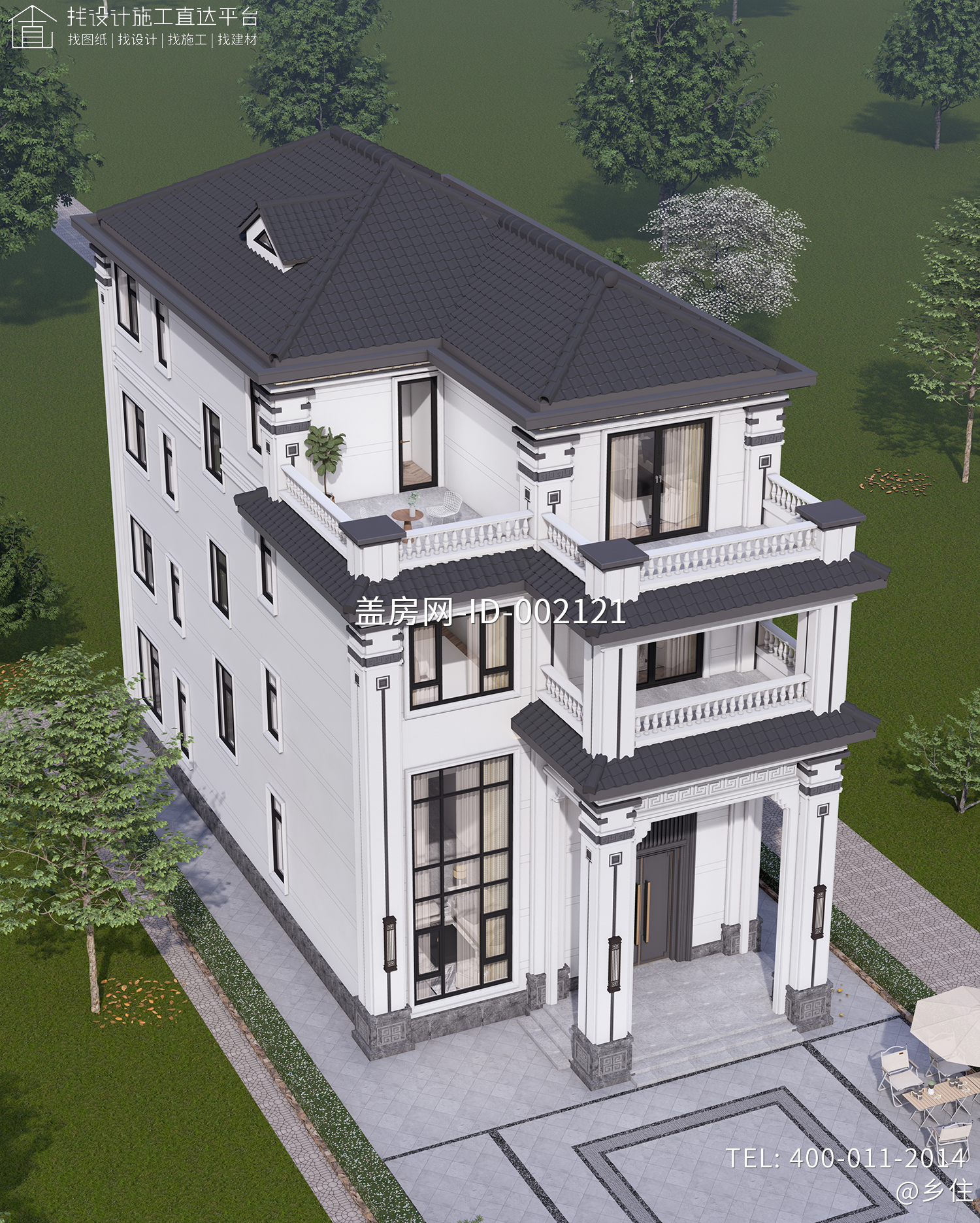 广东广州李家四层欧式别墅	