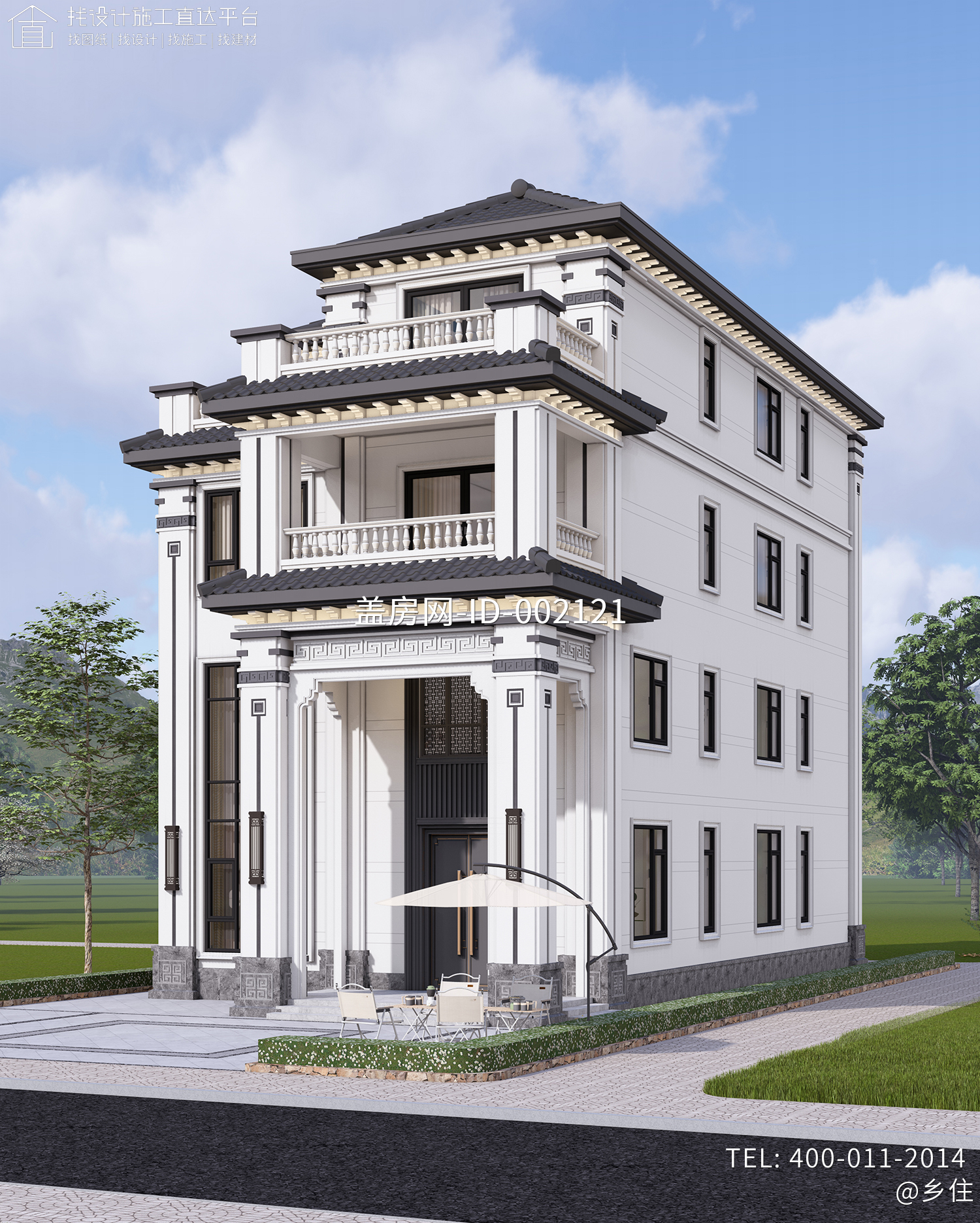 广东广州李家四层欧式别墅	