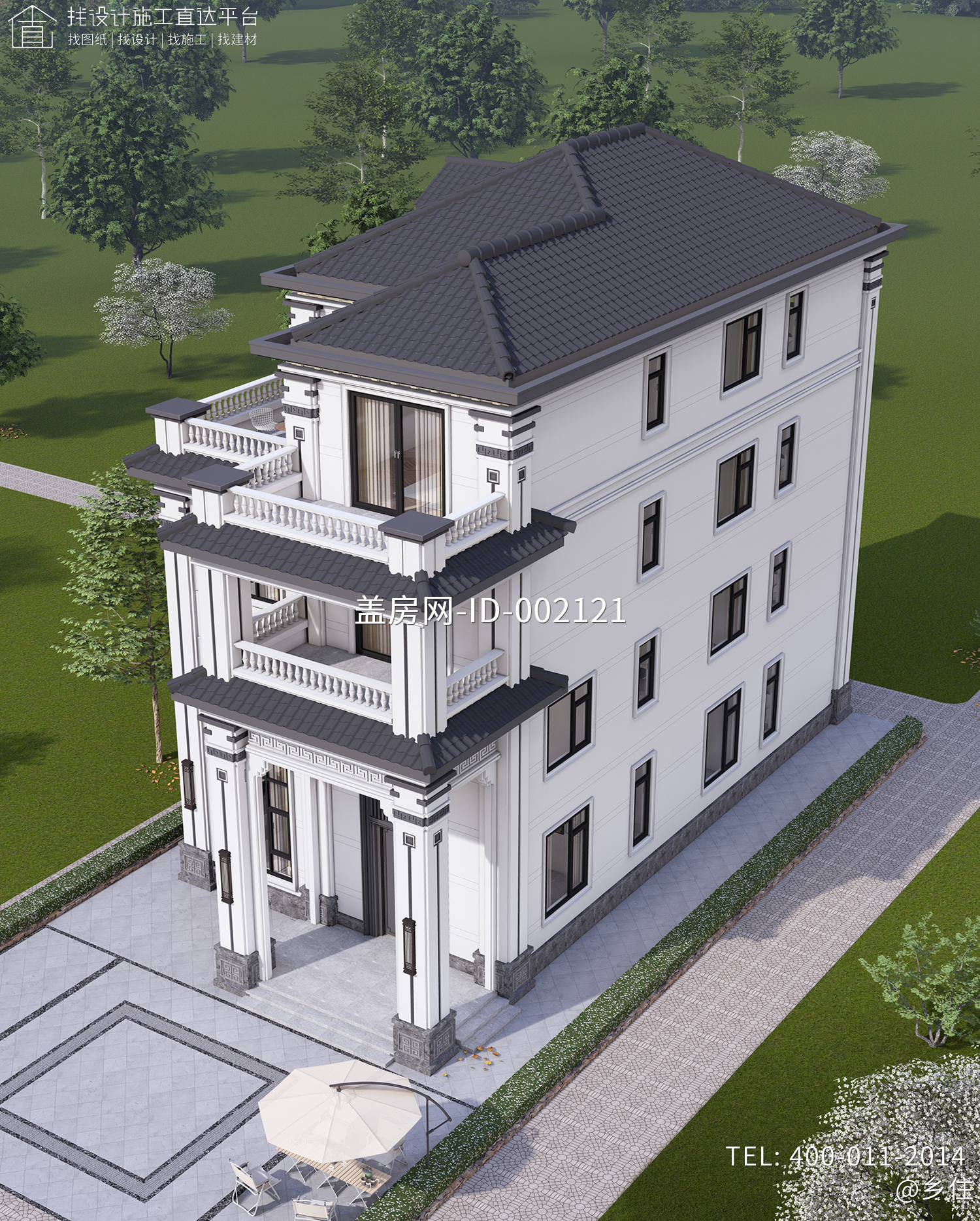 广东广州李家四层欧式别墅	