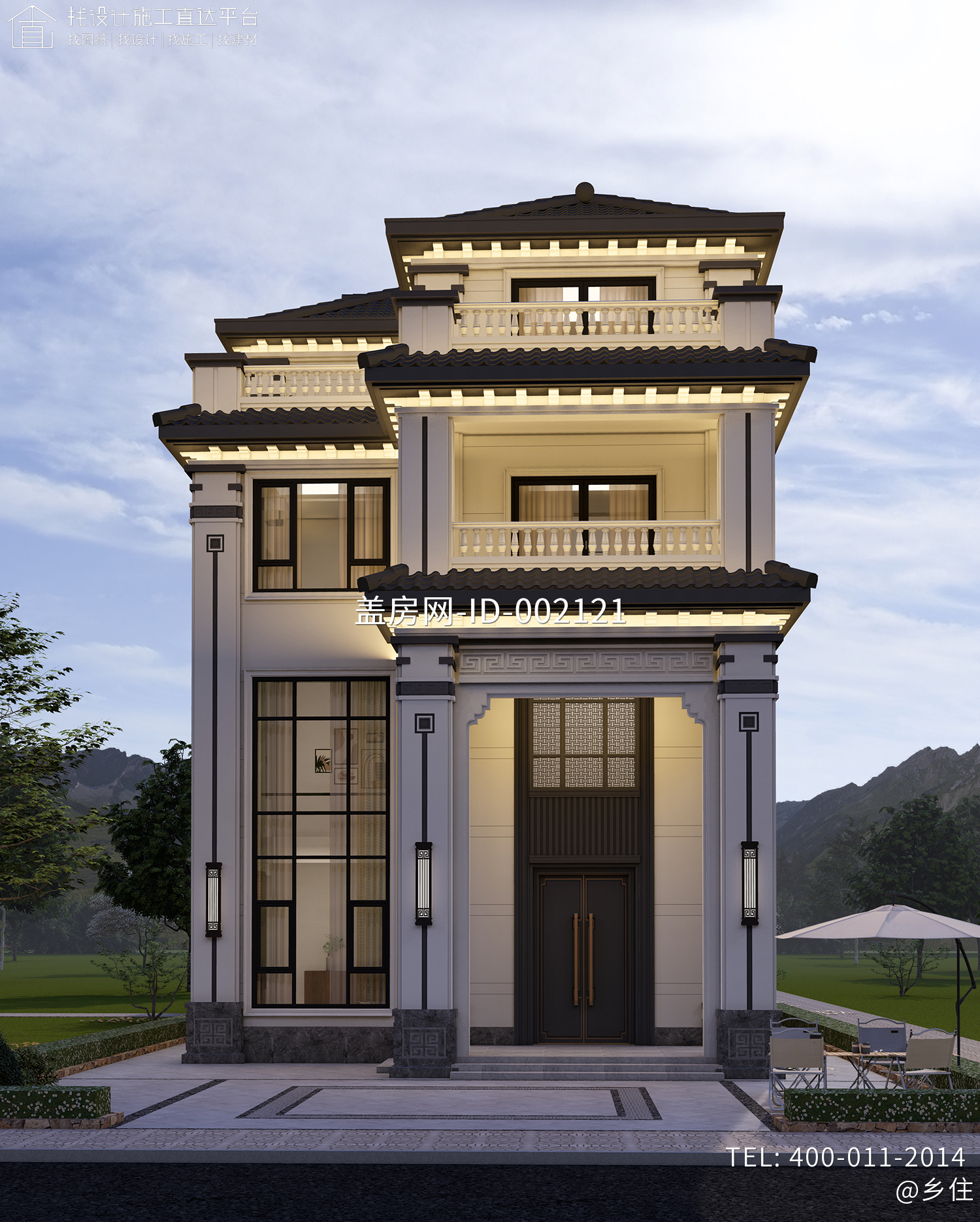 广东广州李家四层欧式别墅	