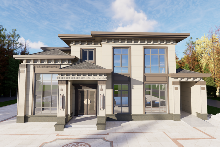 新中式两层别墅