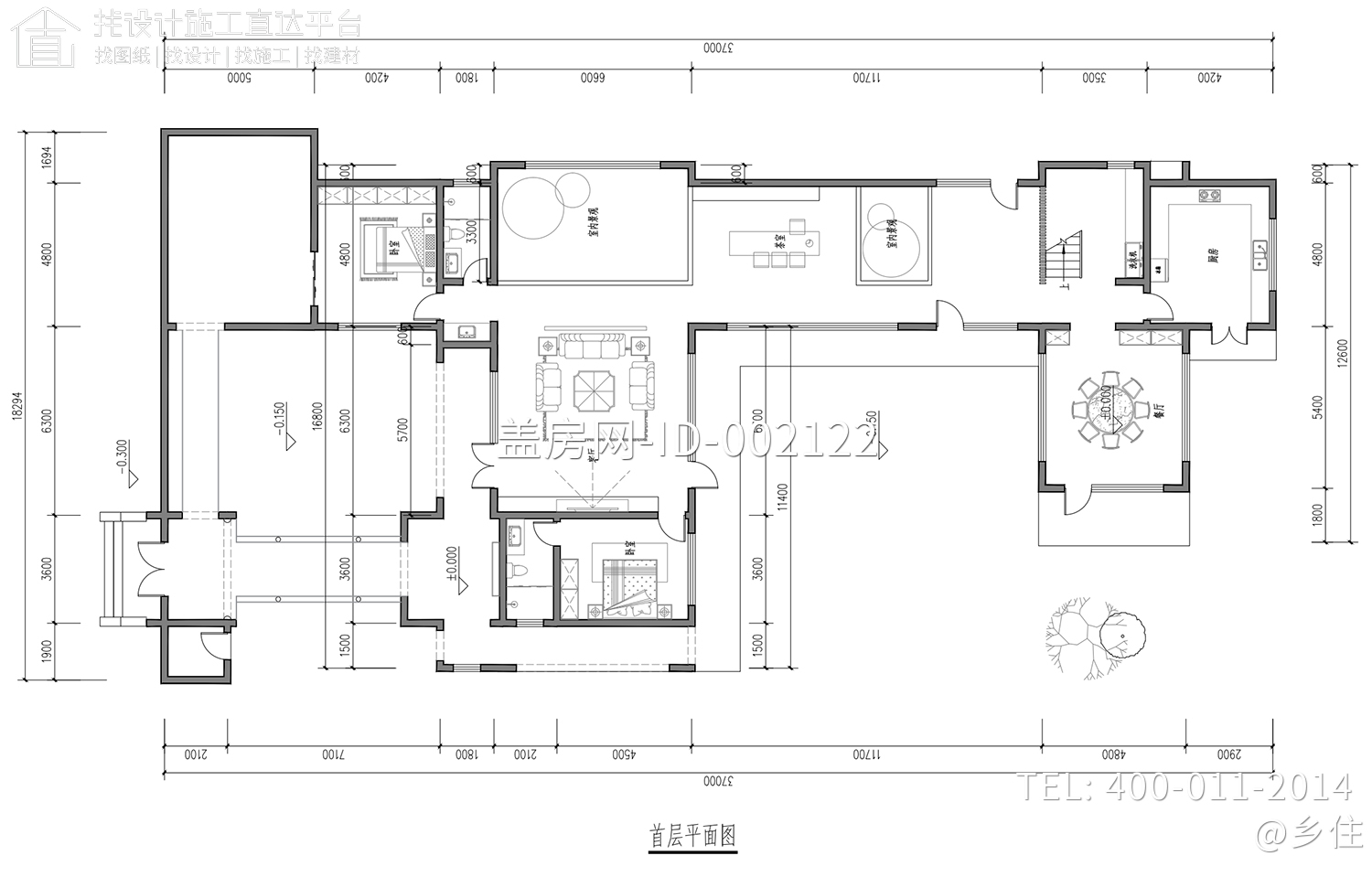 陕西商洛杨家二层中式别墅	