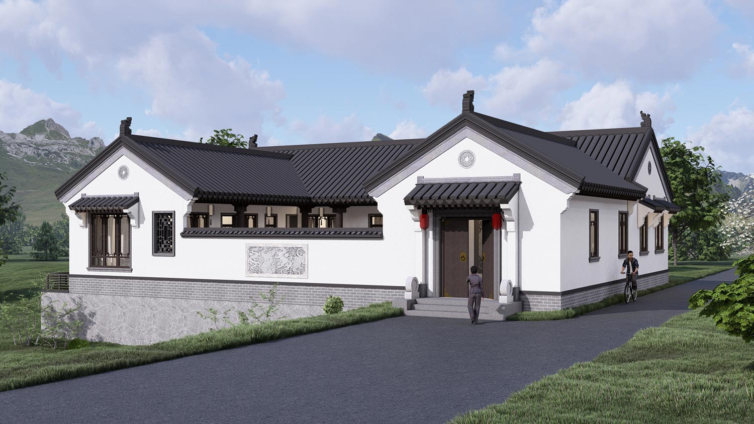 北京房山刘家一层中式三合院	