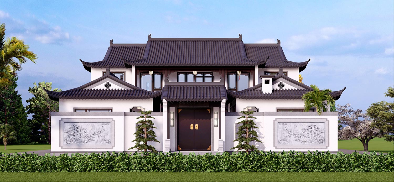 湖北孝感刘家二层三合院