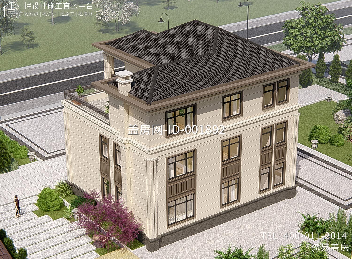 浙江绍兴蒋家三层新中式别墅