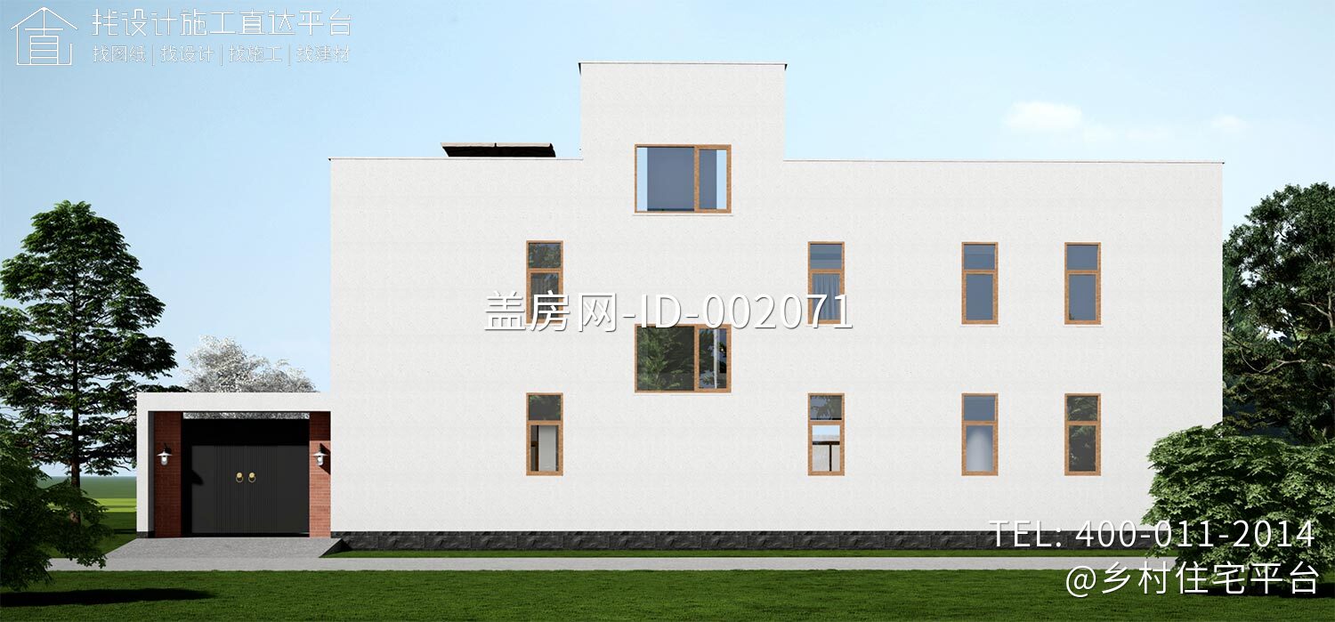 山东平度付家二层现代自建别墅