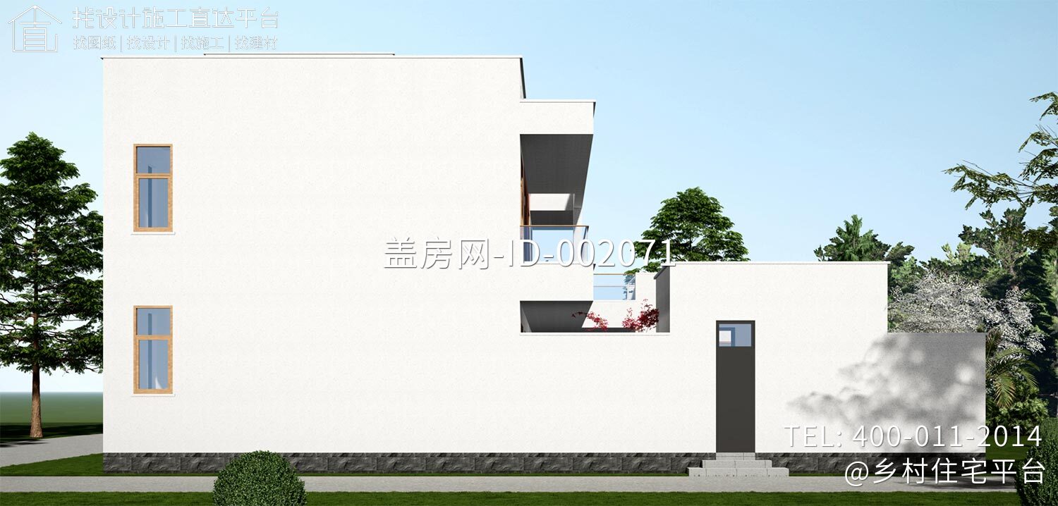 山东平度付家二层现代自建别墅