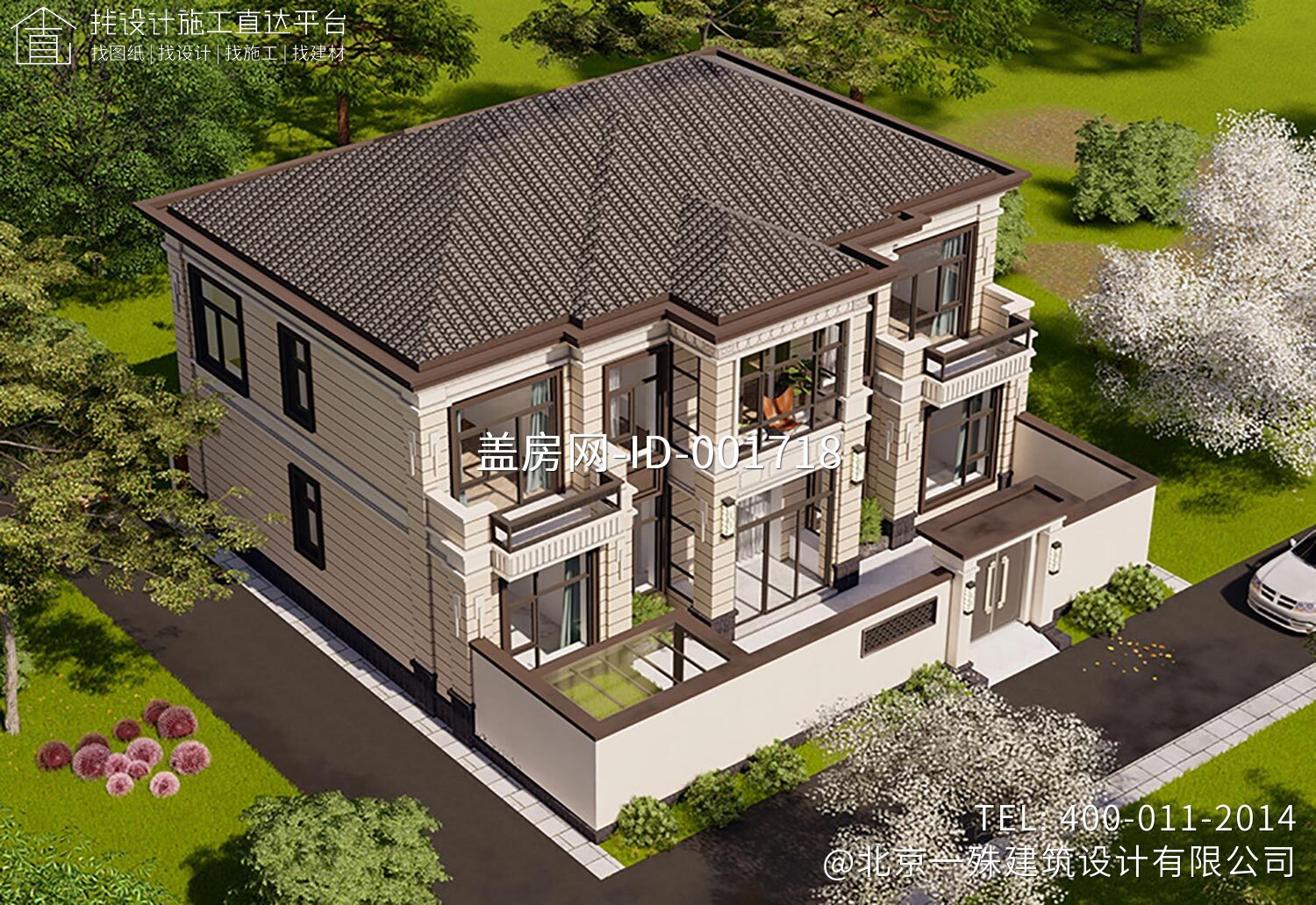 北京昌平二层新中式别墅