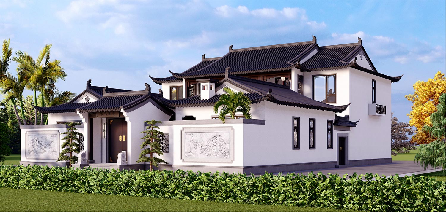 湖北孝感刘家二层三合院
