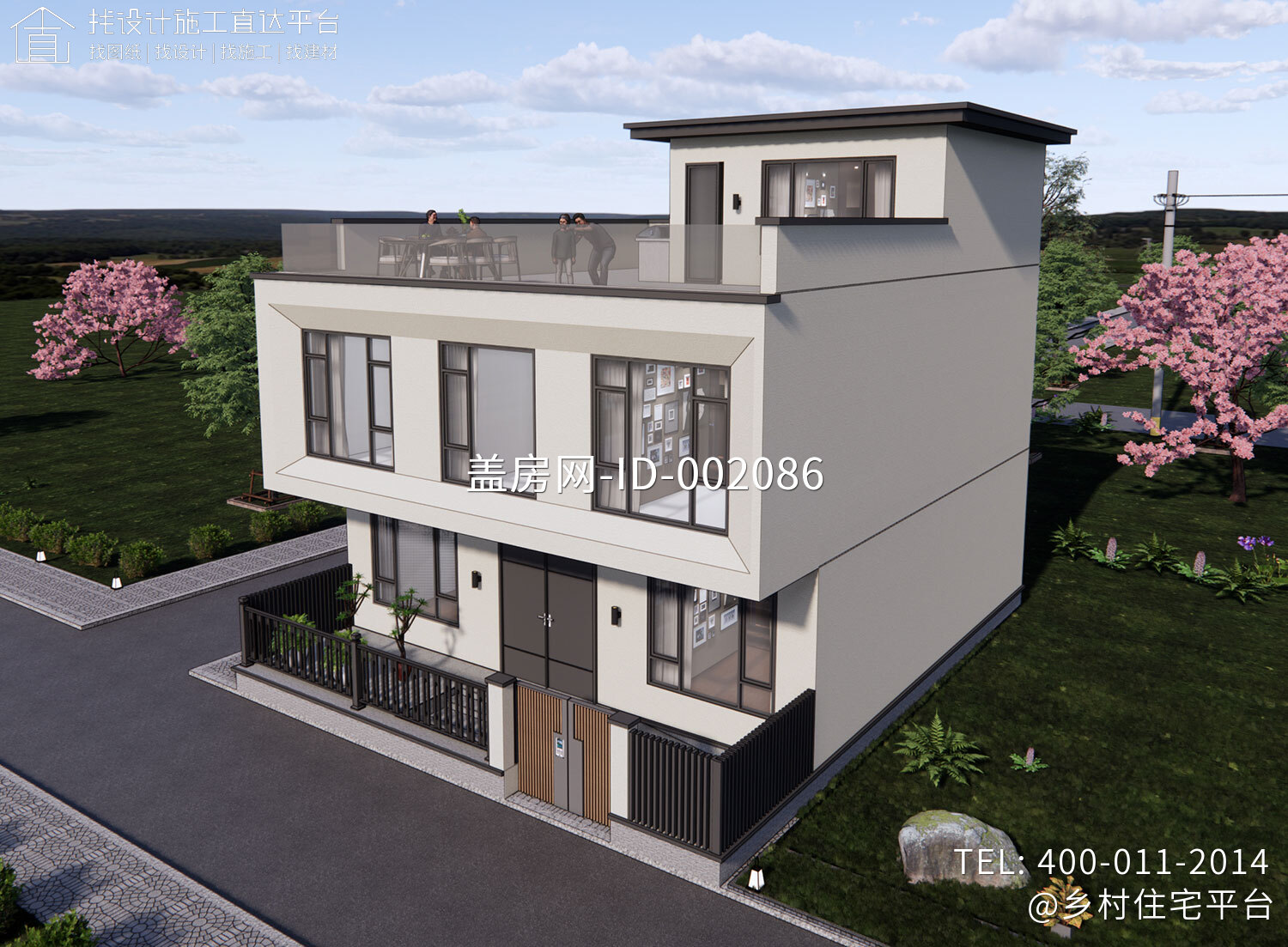 安徽合肥杨家三层现代自建别墅	