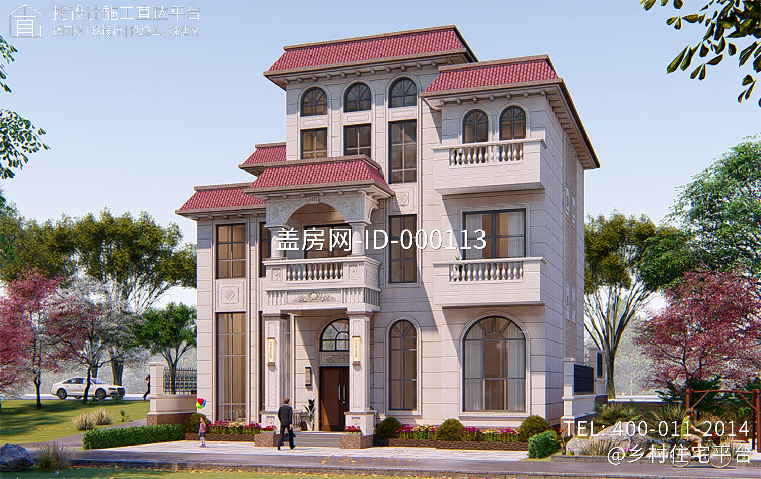 广东高州刘家欧式别墅图纸