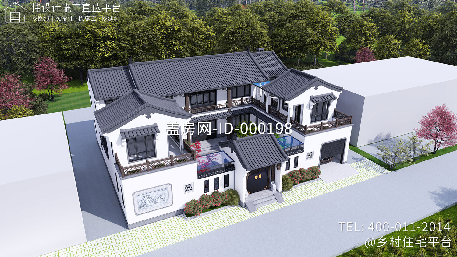 湖南邵阳易家中式二层自建别墅设计