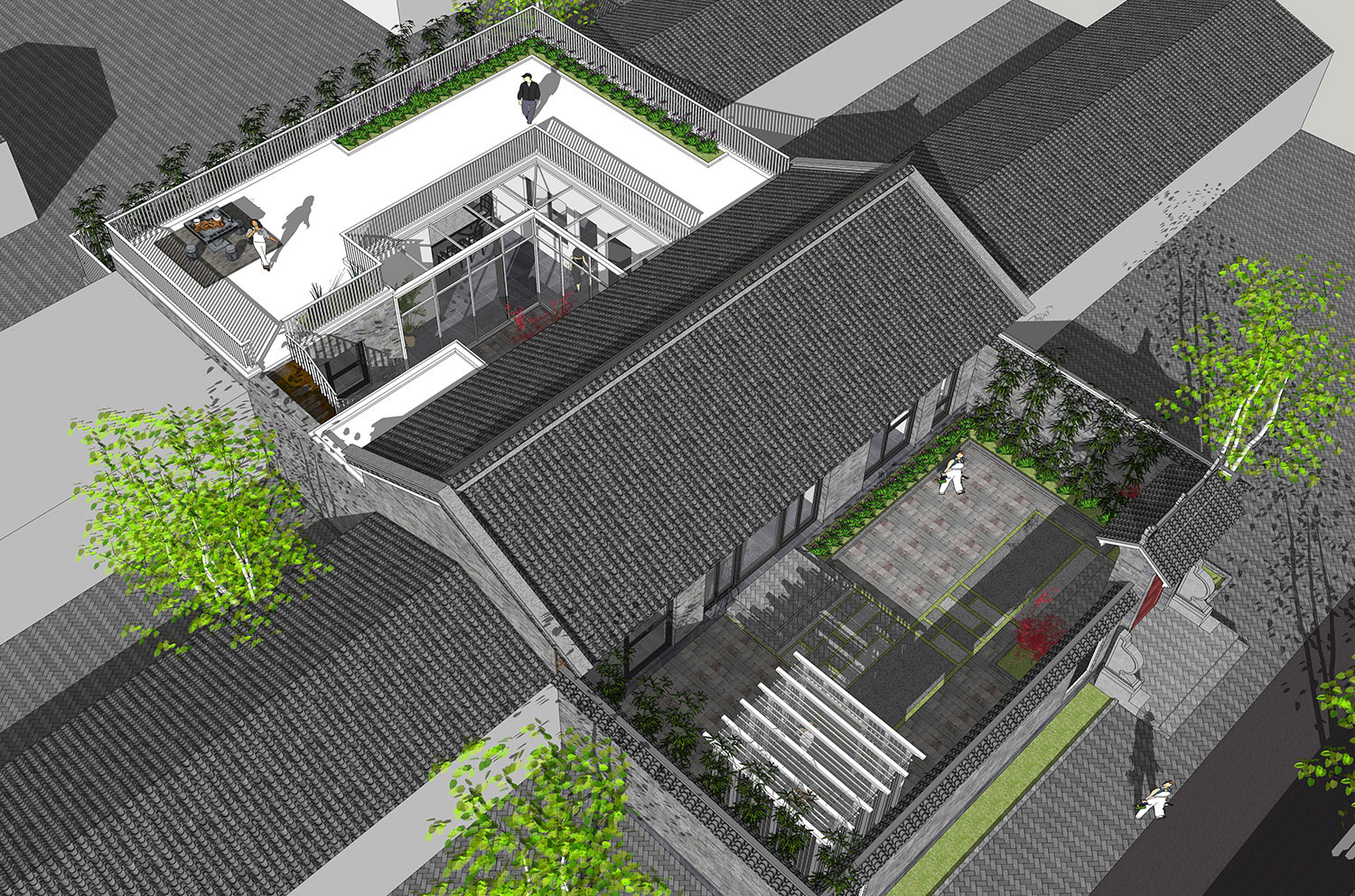 北京通州杨家新中式宅院