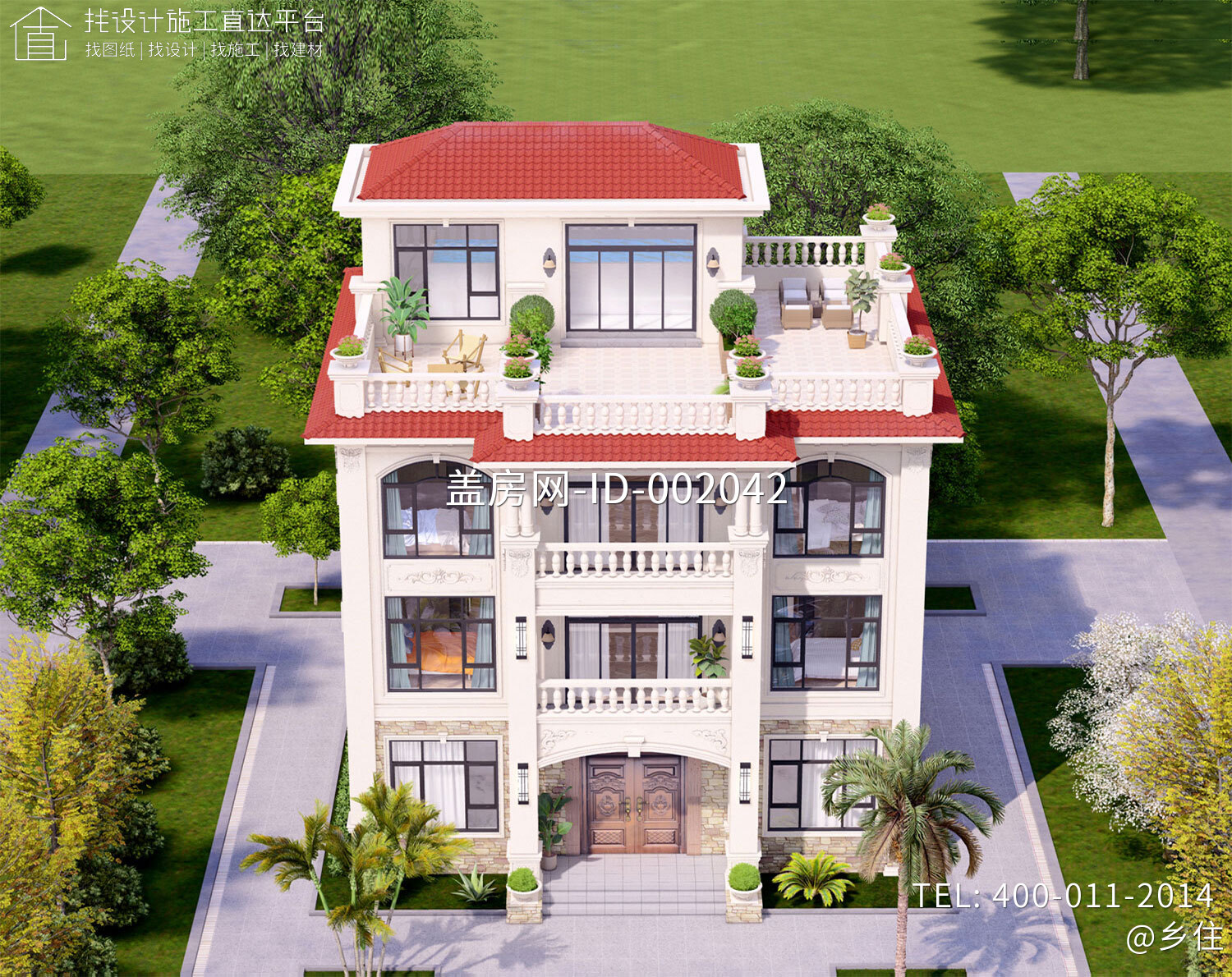 四川广安刘家四层欧式自建别墅