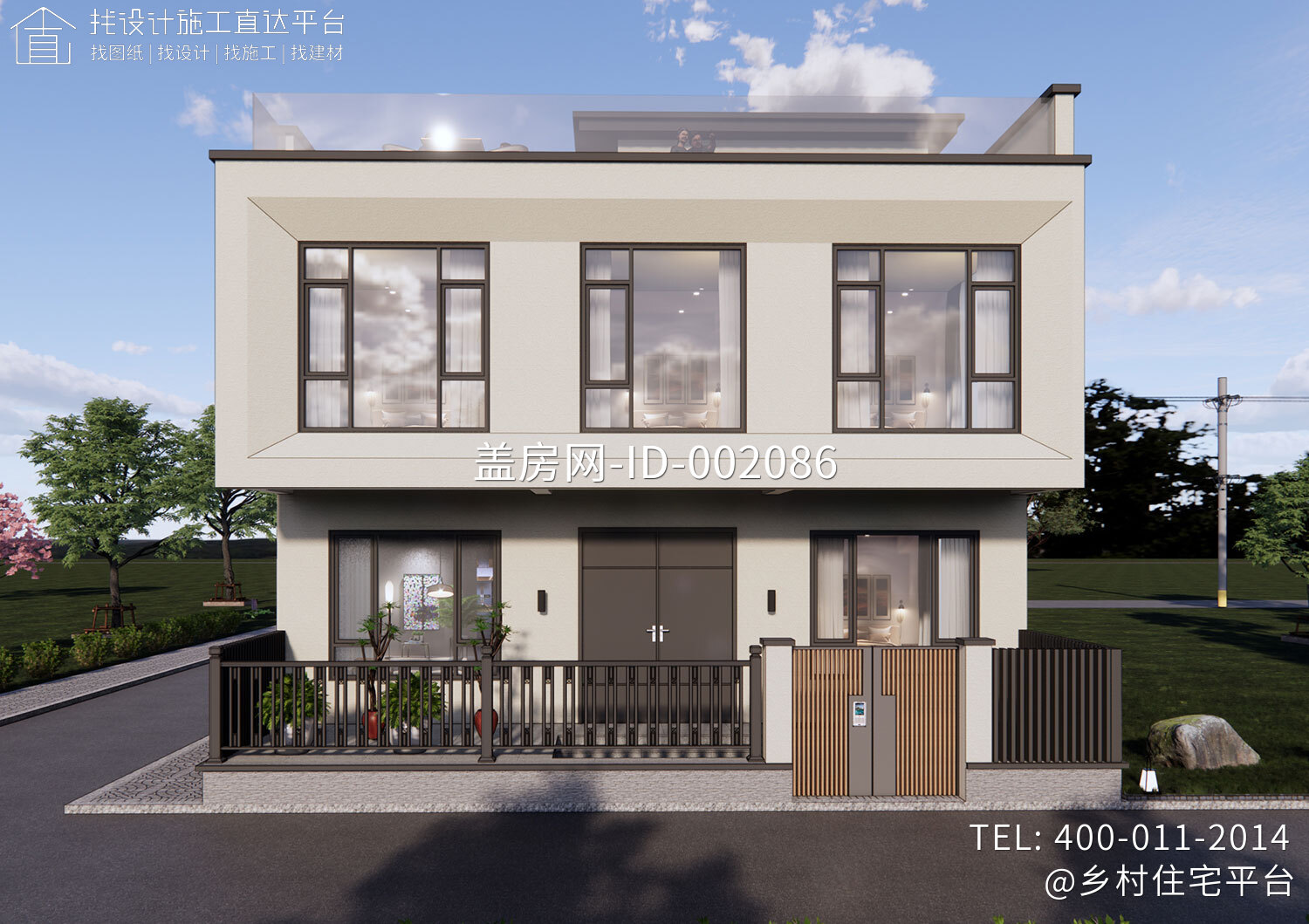 安徽合肥杨家三层现代自建别墅	