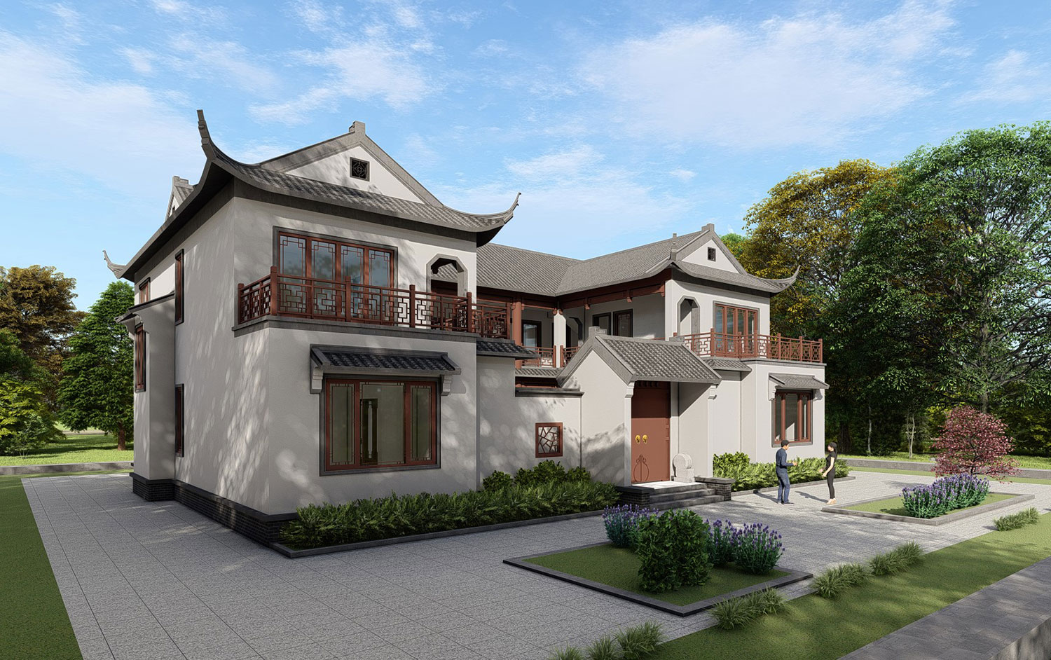 湖南宁乡唐家中式三合院