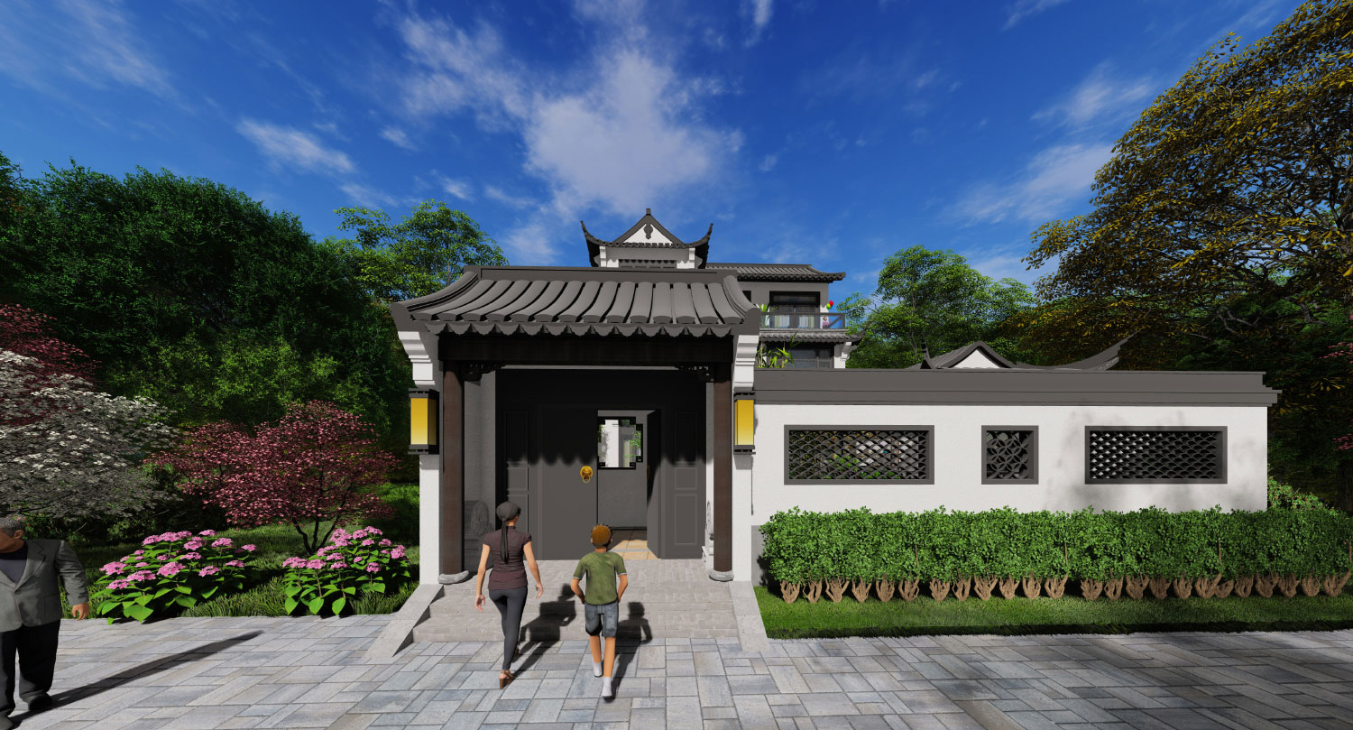 四川都江堰郑家中式宅院