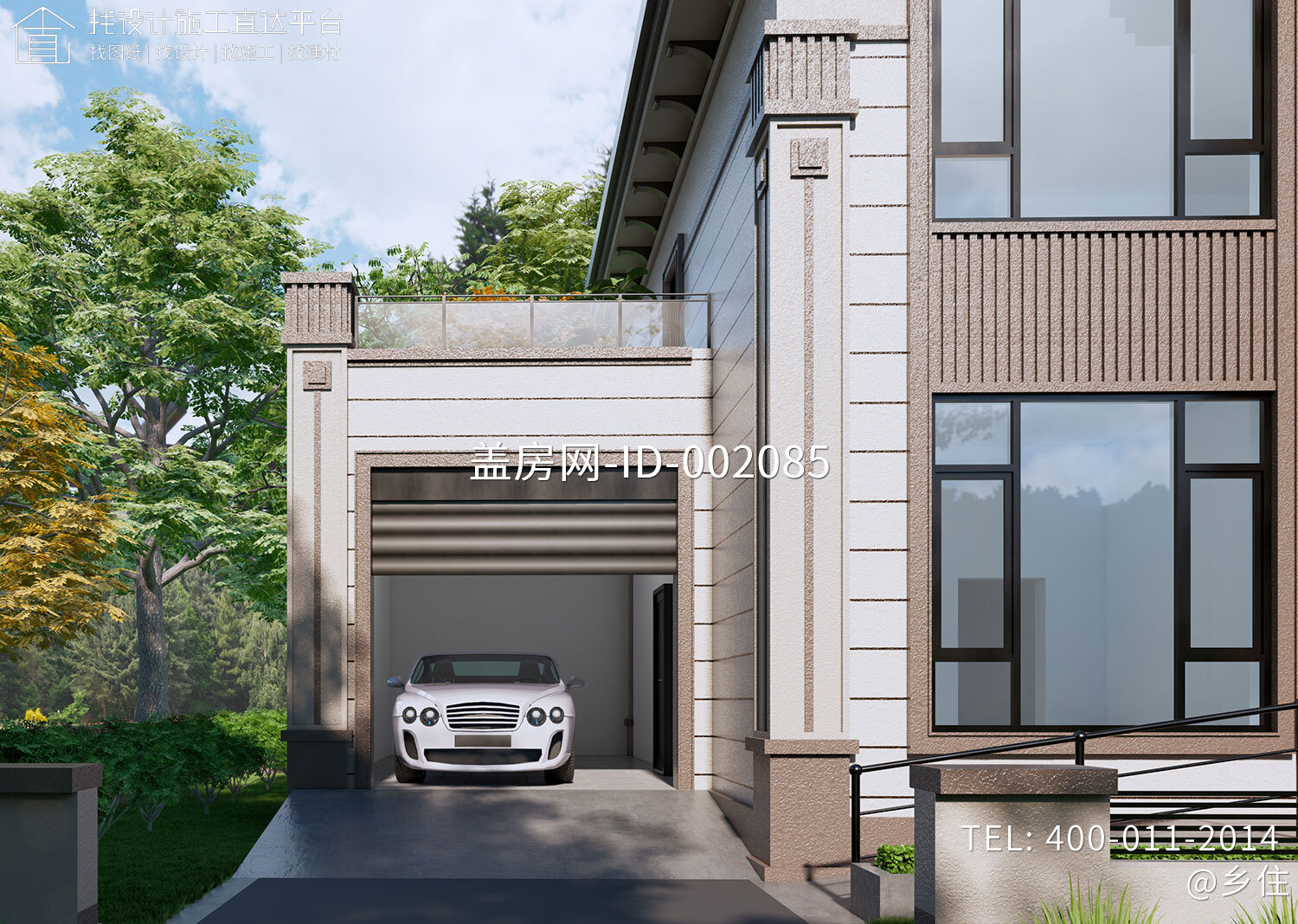 湖南衡阳陈家二层新中式自建别墅	