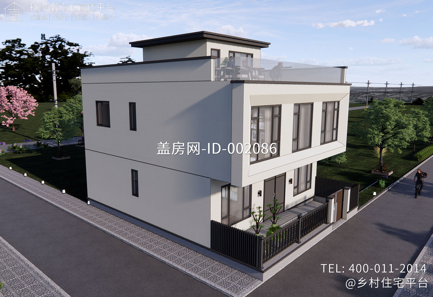 安徽合肥杨家三层现代自建别墅	