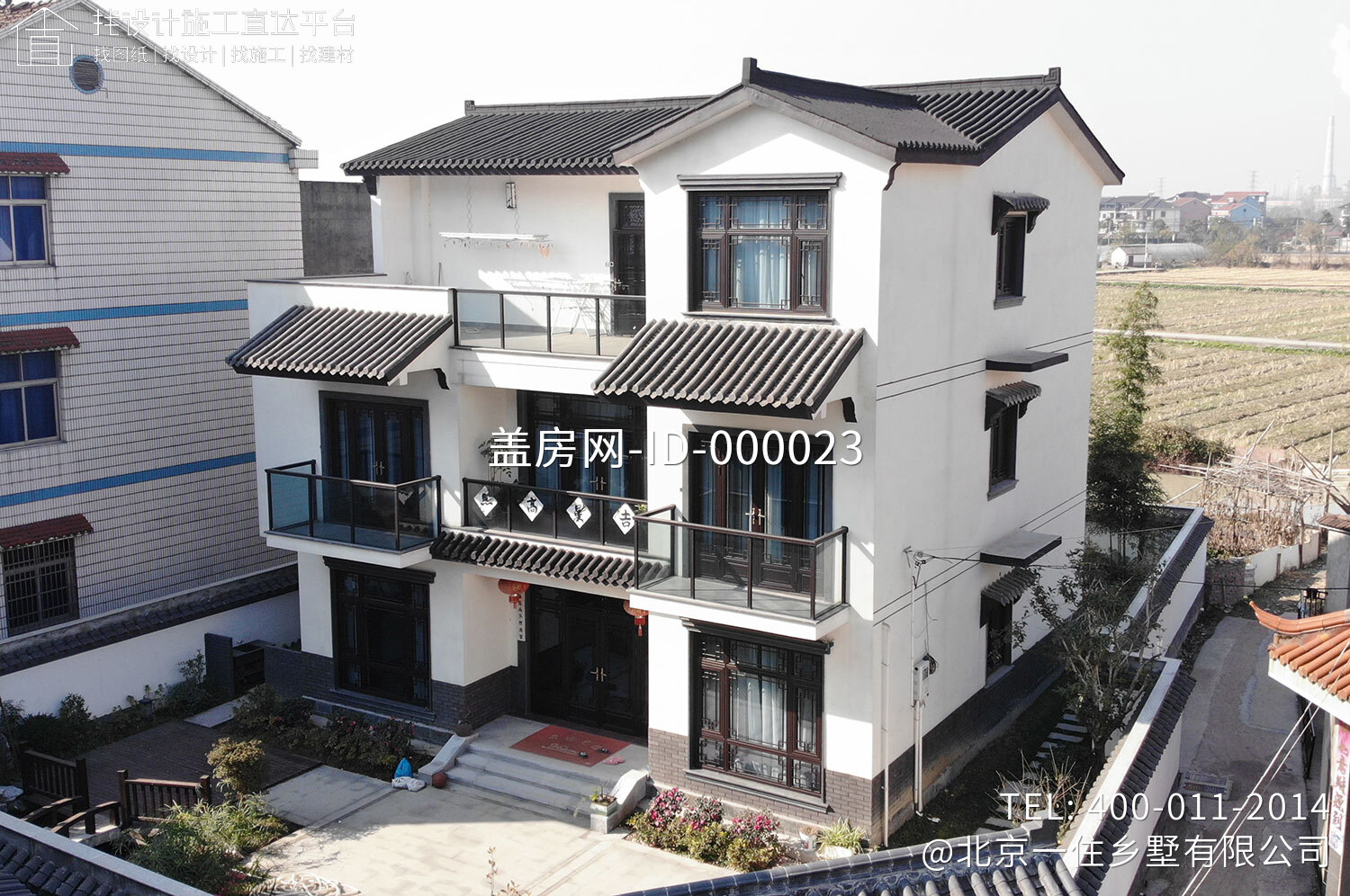 乐平张家新中式农村别墅图纸