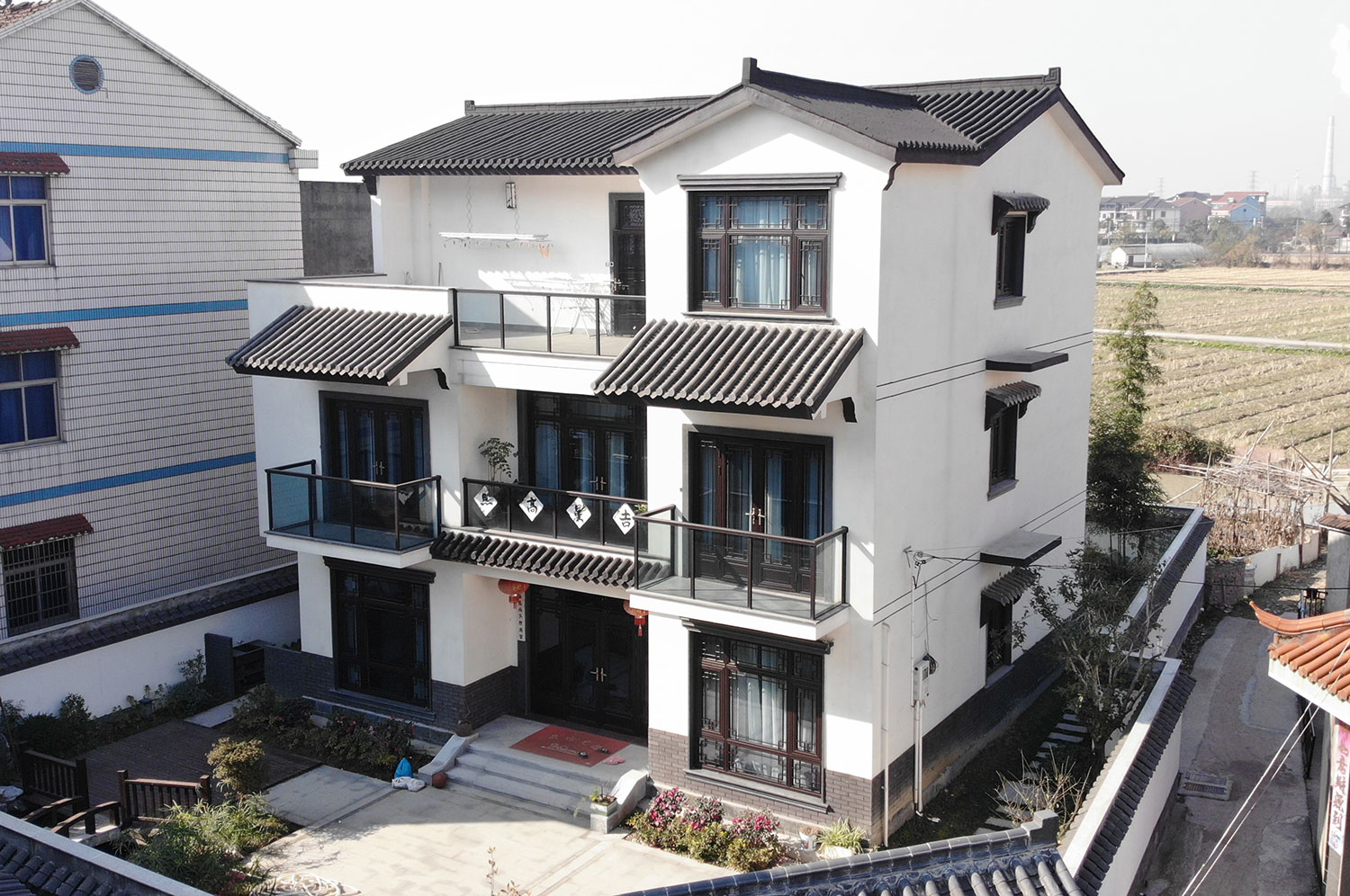 乐平张家新中式农村别墅图纸