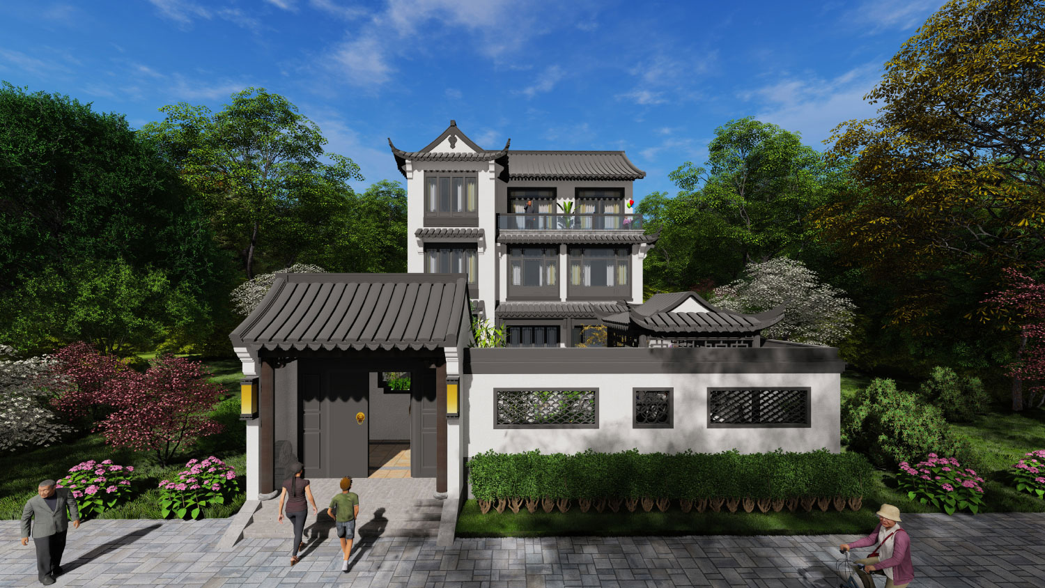 四川都江堰郑家中式宅院