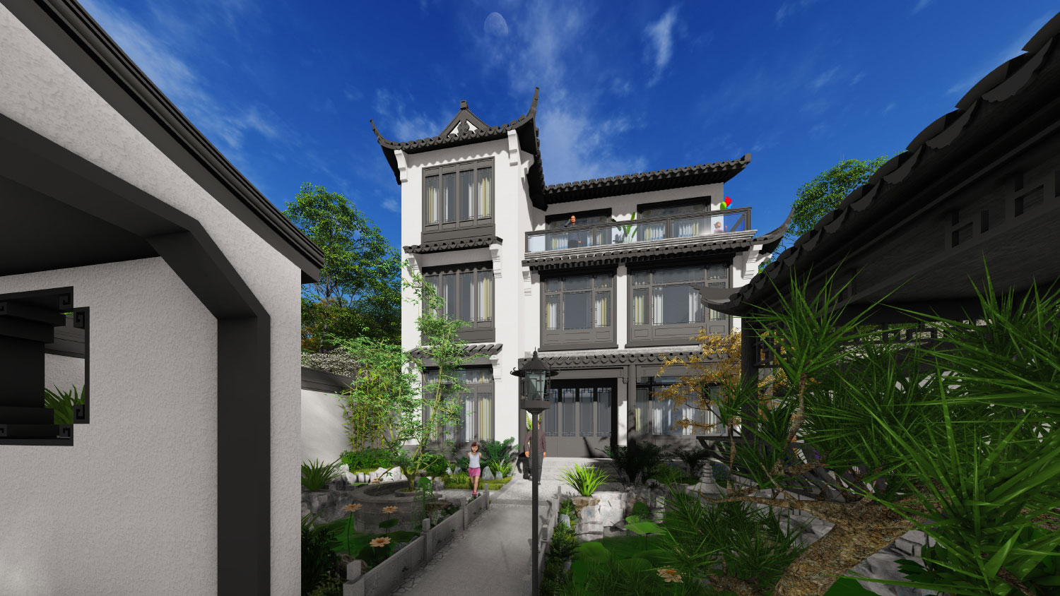 四川都江堰郑家中式宅院
