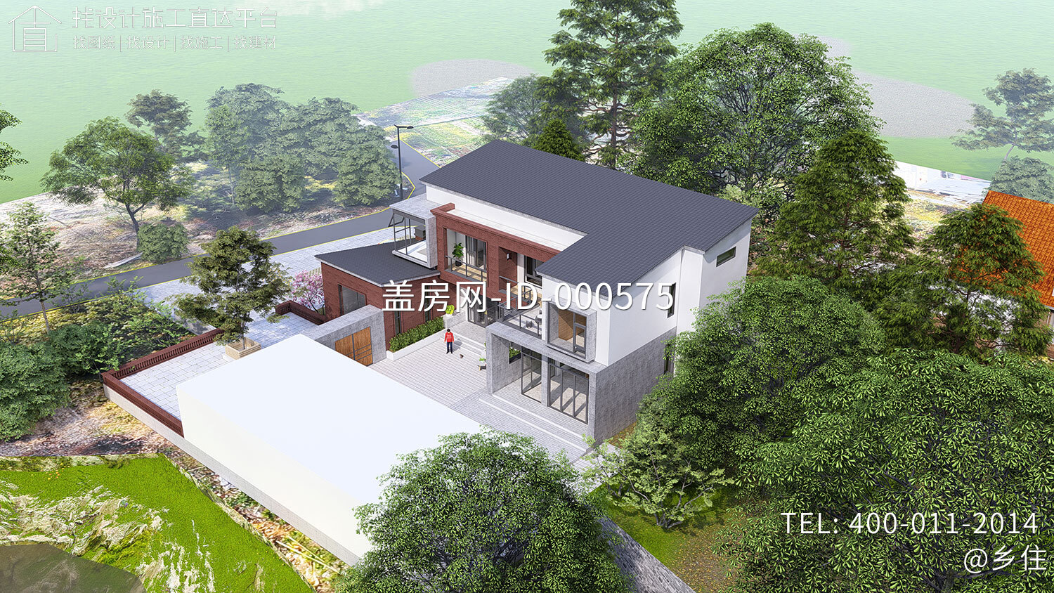 湖南益阳党家现代别墅图纸