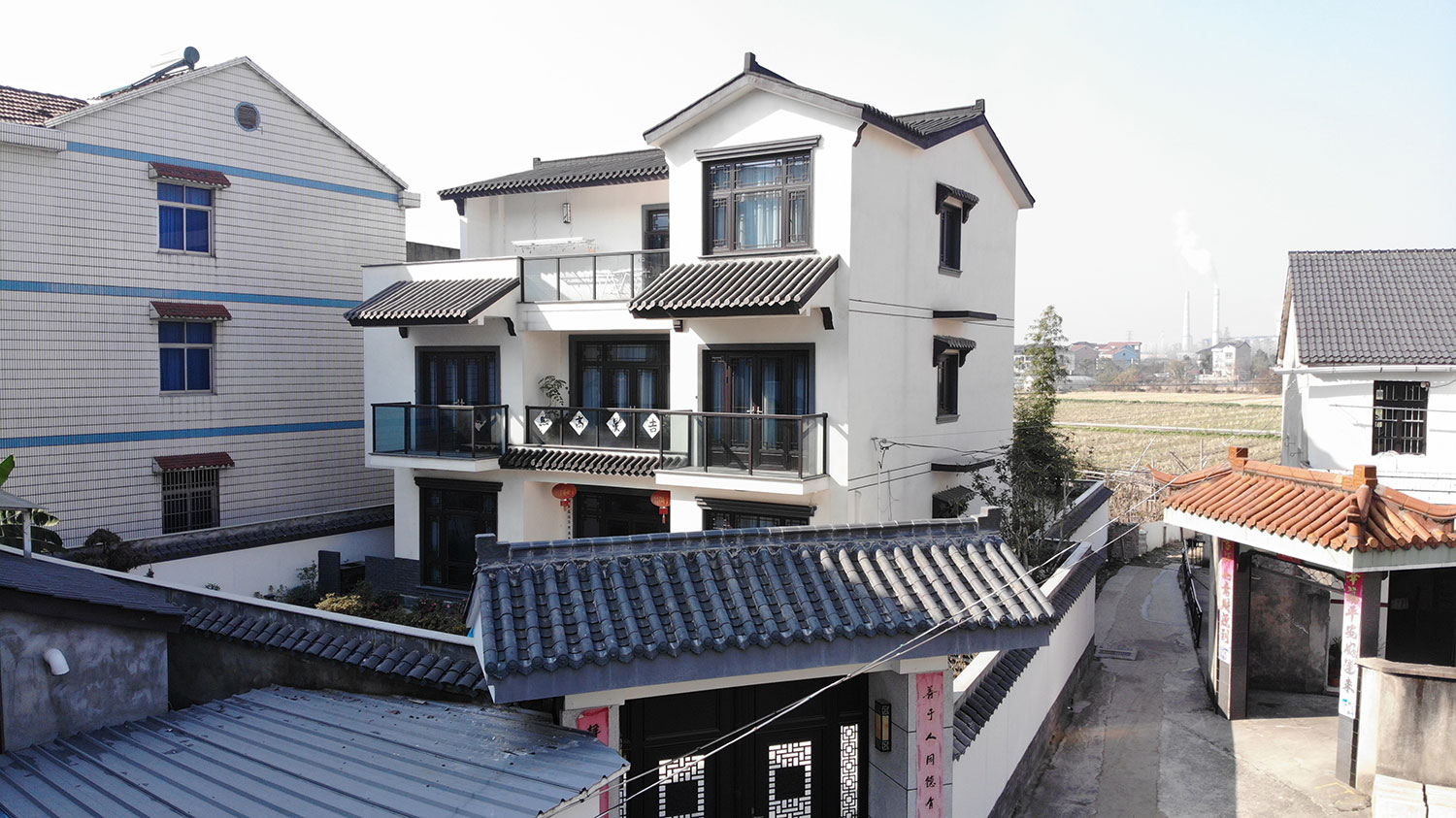 乐平张家新中式农村别墅图纸