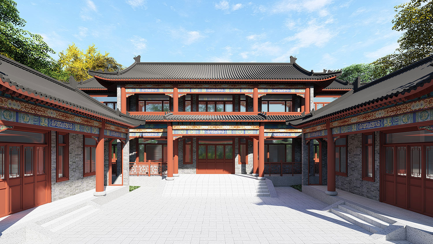 衡阳龚家中式三合院建房图纸
