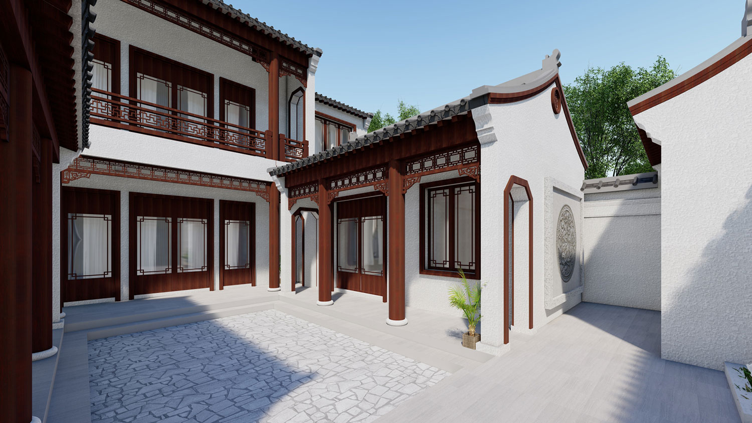河北涿州齐中式三合院