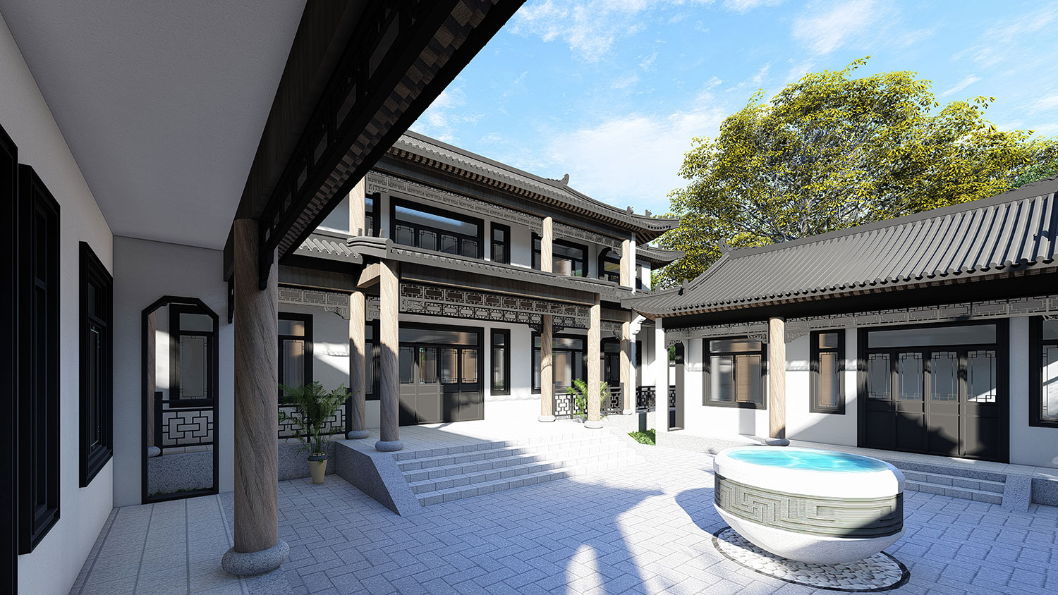 衡阳龚家中式三合院建房图纸