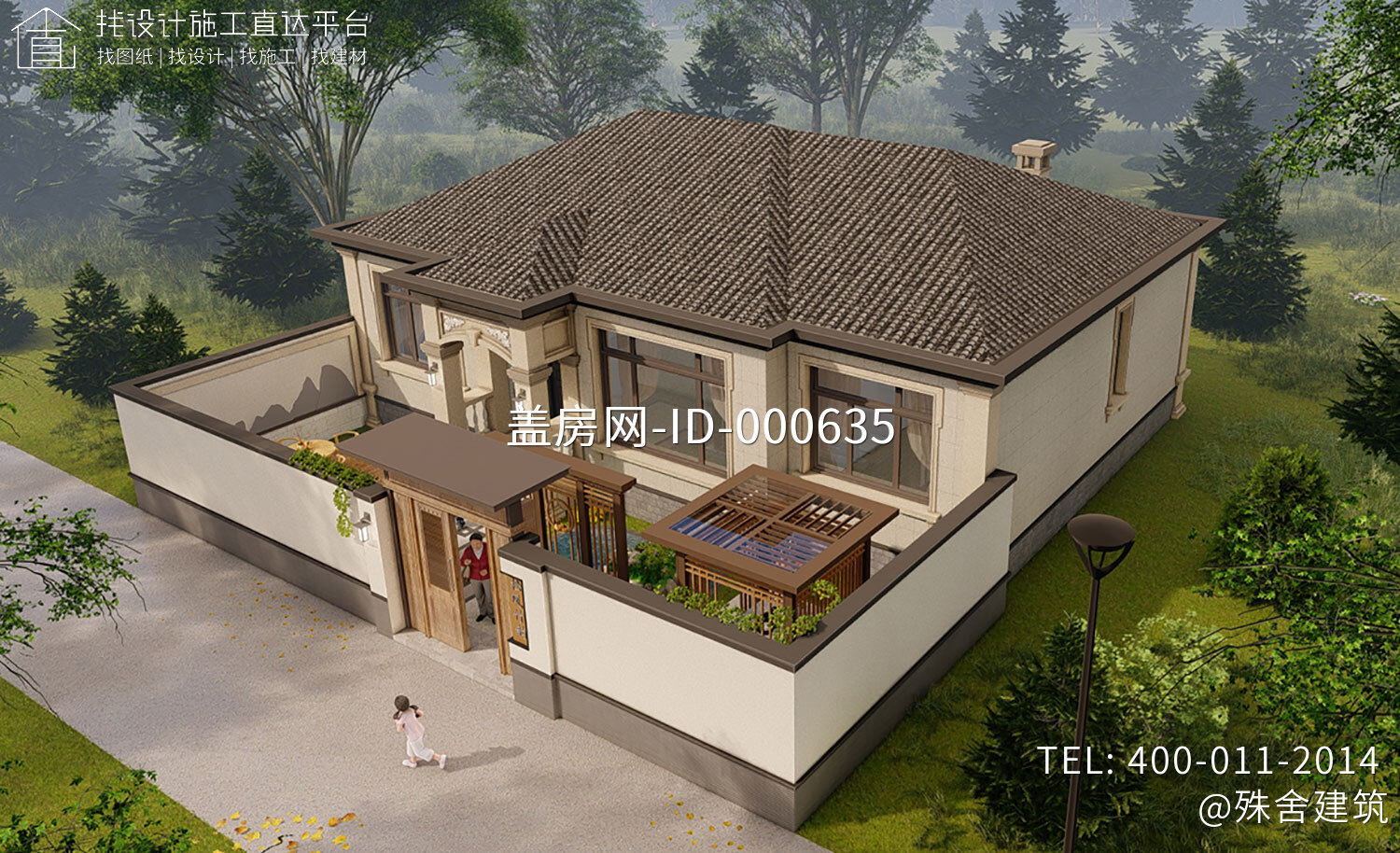 北京昌平刘家一层欧式别墅设计图纸