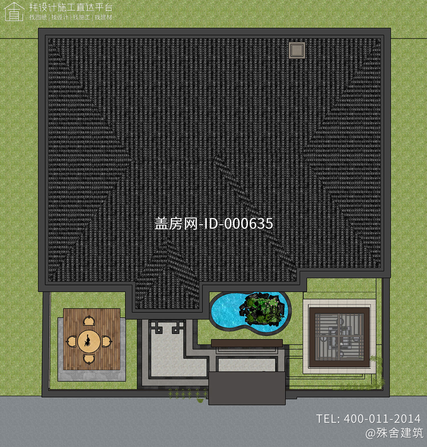 北京昌平刘家一层欧式别墅设计图纸