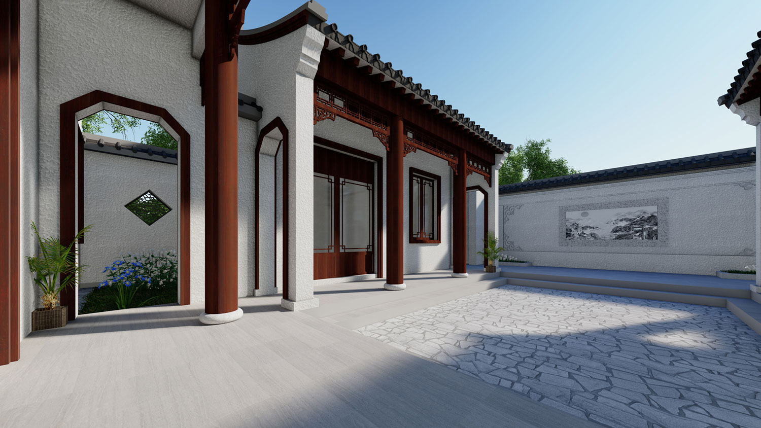 河北涿州齐中式三合院