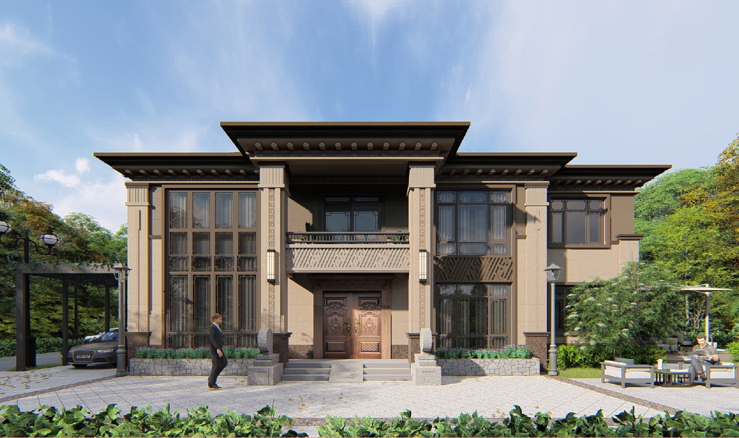 福建宁德陈家新中式别墅图纸