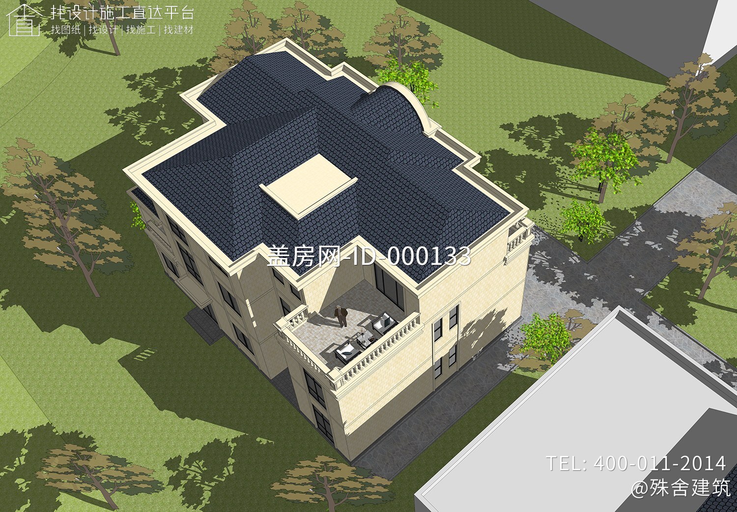 广东揭阳钟家欧式别墅图纸