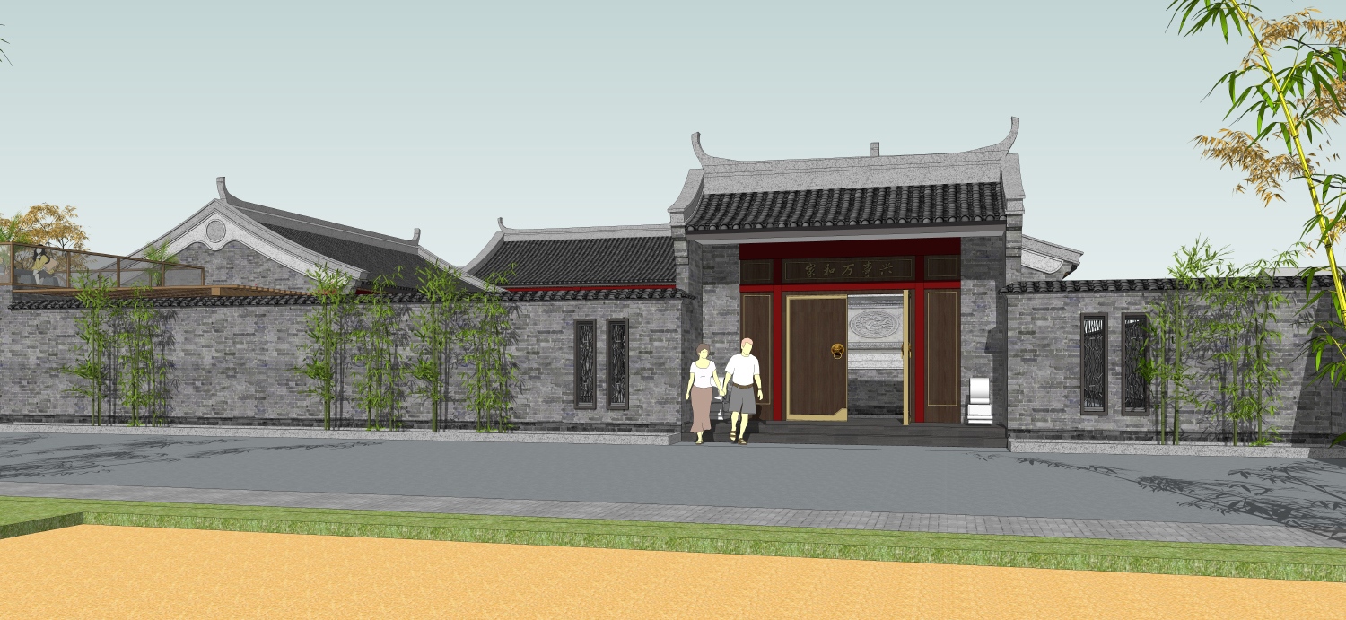 河北唐山王家中式三合院