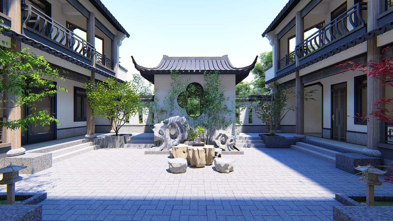 湖南湘西李家中式三合院
