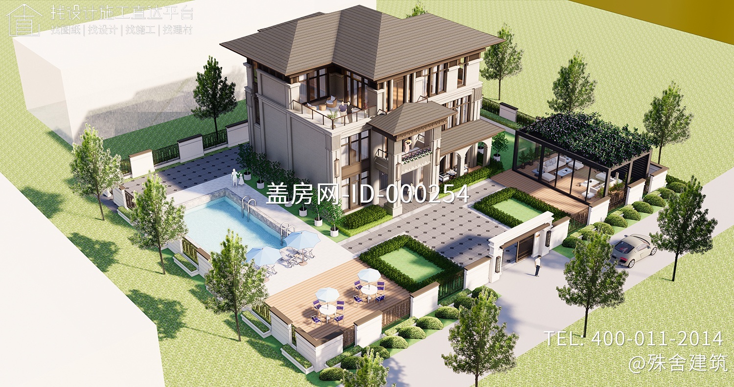 浙江宁波潘家新中式别墅图纸 浙江宁波潘家新中式别墅图纸