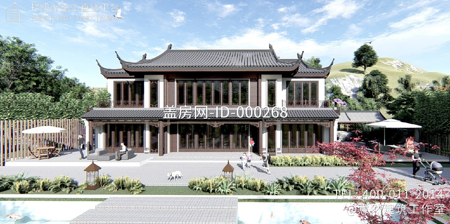 浙江诸暨孟家中式别墅