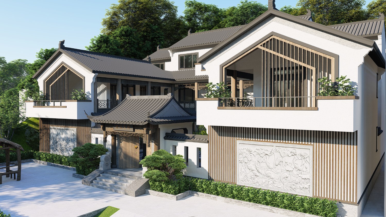 湖南湘西李家中式三合院